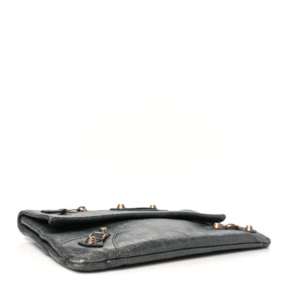 Balenciaga Agneau Giant 12 Rose Gold Hardware Envelope Clutch Tarmac 5 of 11