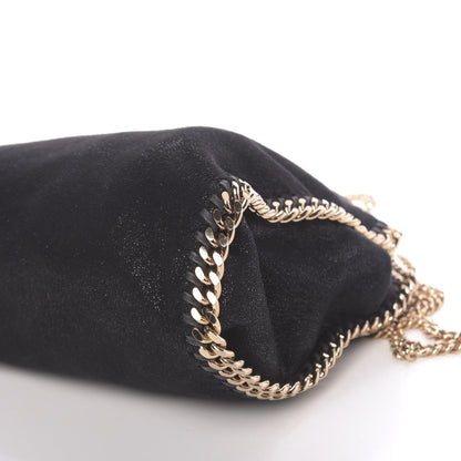Stella McCartney Shaggy Deer Mini Falabella Fold Over Tote Black 9 of 12