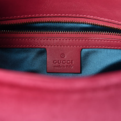 Gucci Velvet Matelasse Small GG Marmont Shoulder Bag Light Raspberry Rose 6 of 11