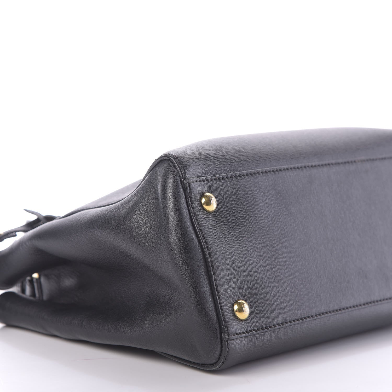 Fendi Vitello Elite Petite 2Jours Tote Black 6 of 16