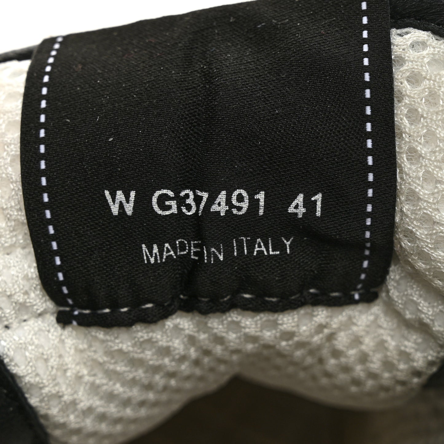 Calfskin Mesh Lycra Suede Womens Logo Sneakers 41 Black