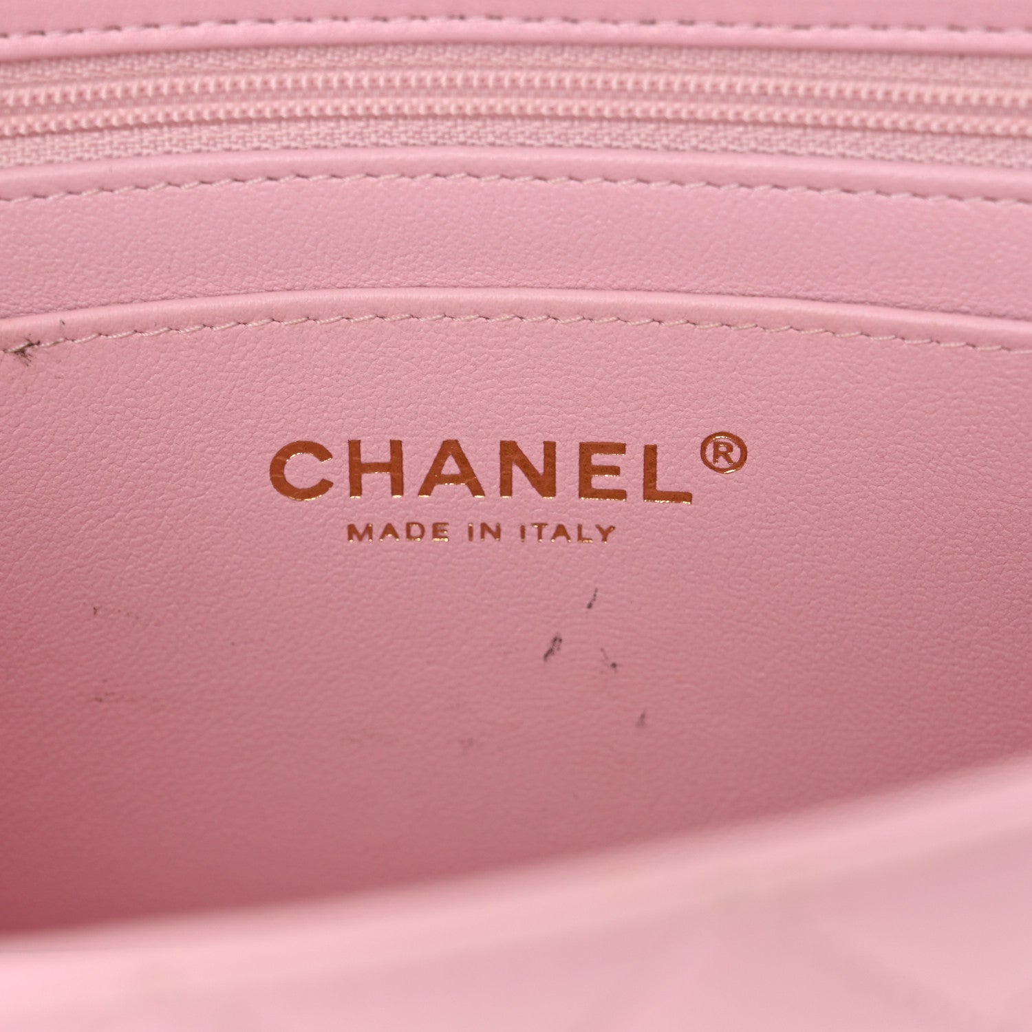 Chanel Lambskin Quilted Mini Top Handle Rectangular Flap Light Pink 6 of 13
