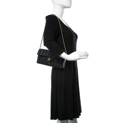 Chanel Lambskin East West Chocolate Bar Flap Black 2 of 10