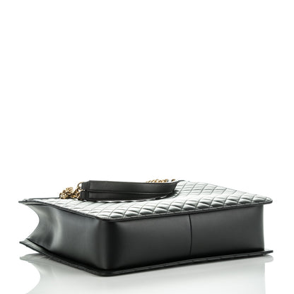 Chanel Calfskin Quilted Large Boy Tote Black 4 of 8