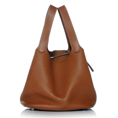 Hermes Taurillon Clemence Picotin PM Gold 1 of 7