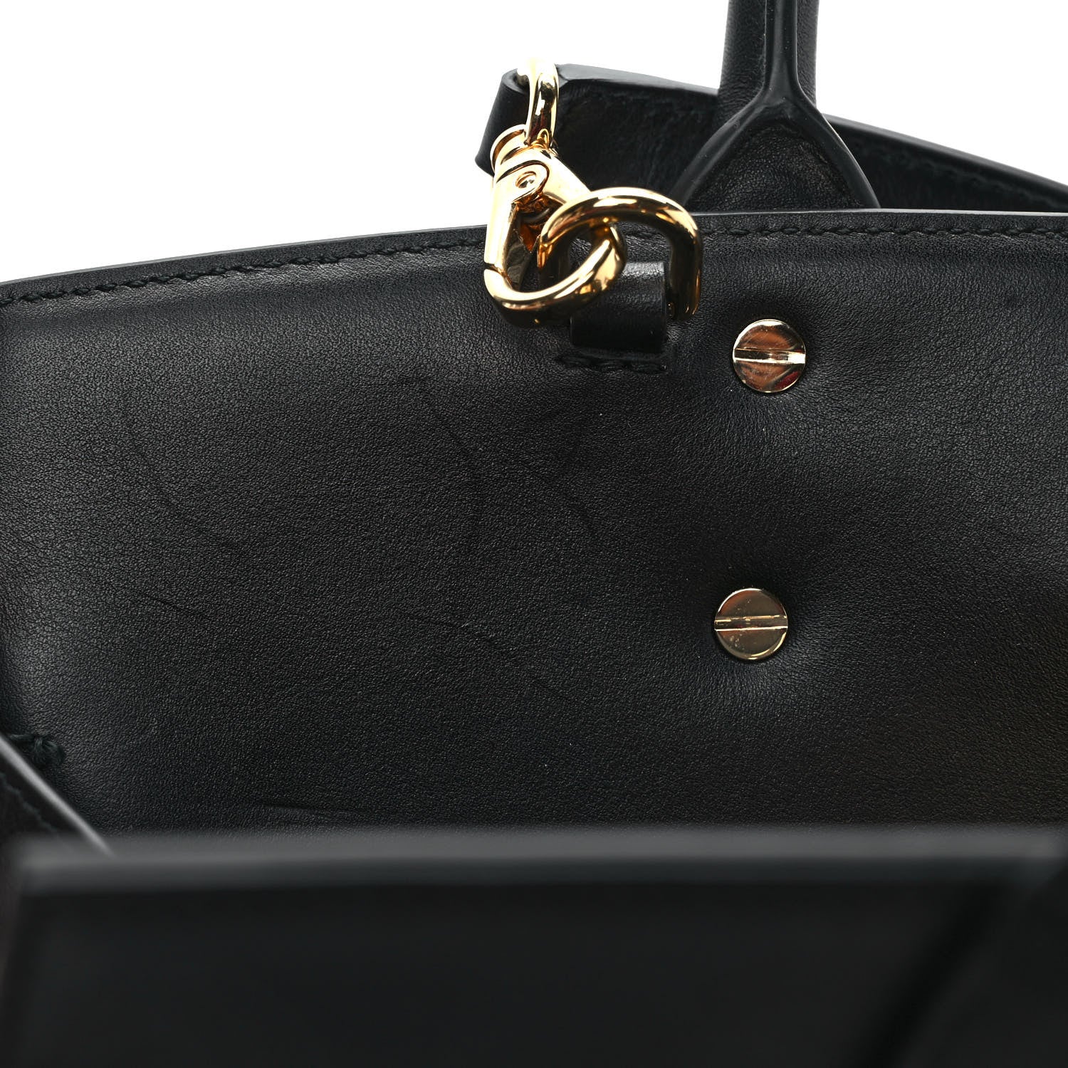 Salvatore Ferragamo Calfskin The Studio Bag Black 8 of 8