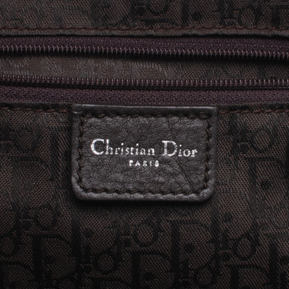Christian Dior Leather Cannage Stitched Tote Dark Brown 6 of 7