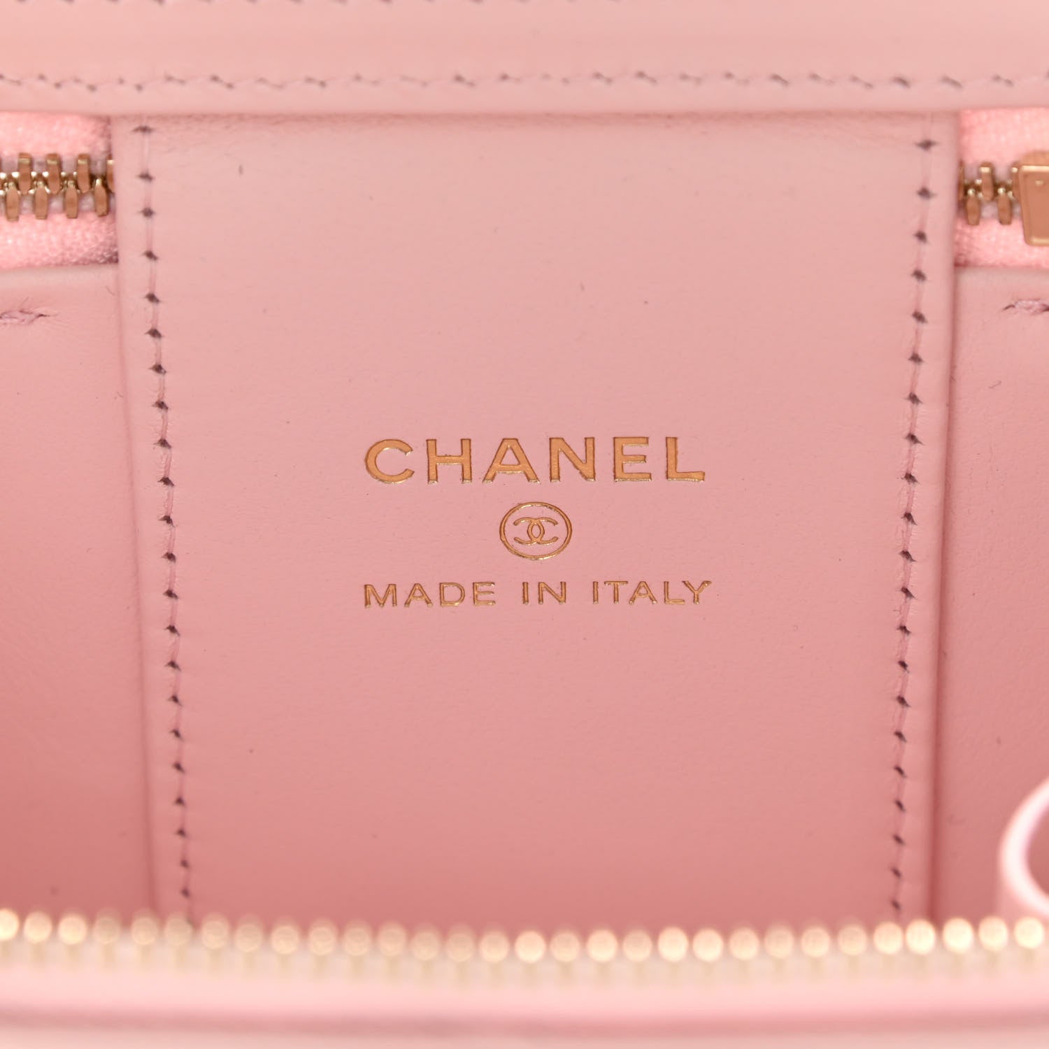 Chanel Caviar Quilted Mini Vanity Case With Chain Light Pink 6 of 11