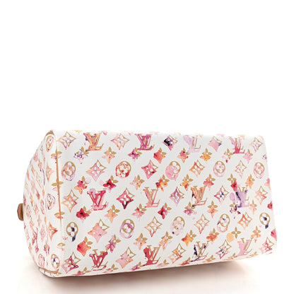 Louis Vuitton Watercolor Aquarelle Speedy 30 White 4 of 9