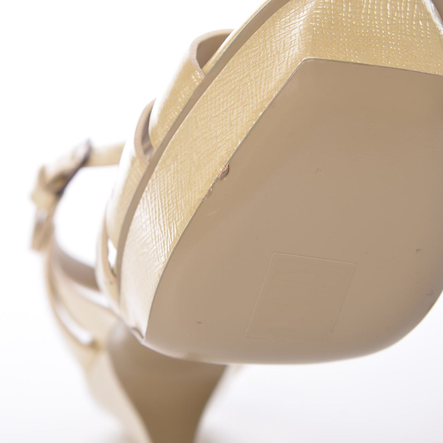 Patent Textured Tribute 75 Platform Sandals 35.5 Corda