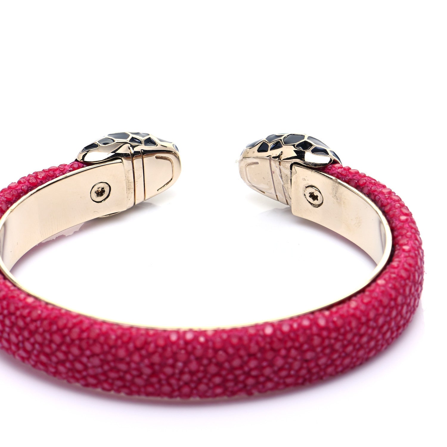 Bulgari Galuchat Serpenti Forever Bracelet Pink 5 of 5