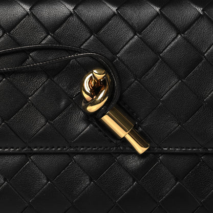 Bottega Veneta Nappa Intrecciato Long Andiamo Top Handle Clutch Black 7 of 9