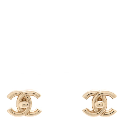 Chanel Metal CC Turnlock Earrings Gold 1 of 5