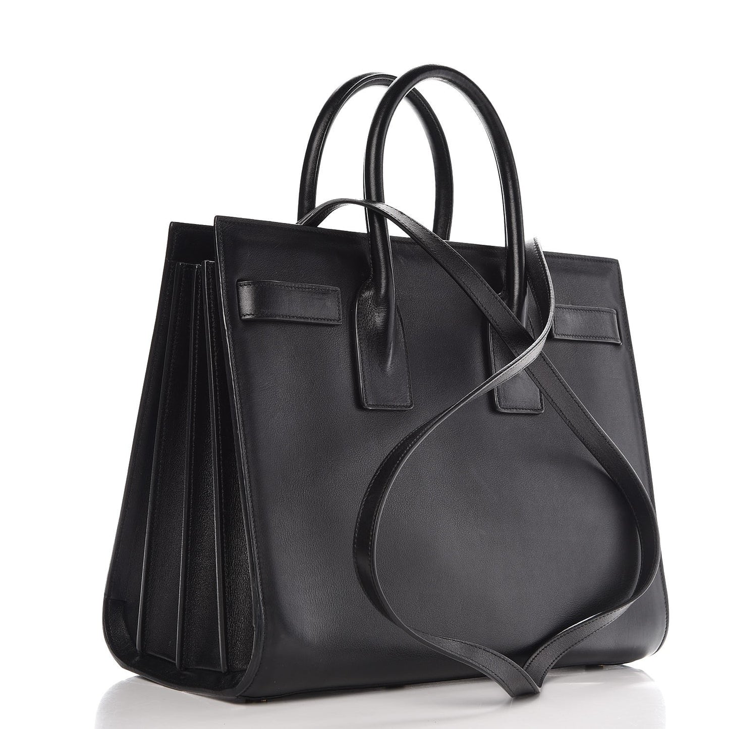 Calfskin Small Sac De Jour Black