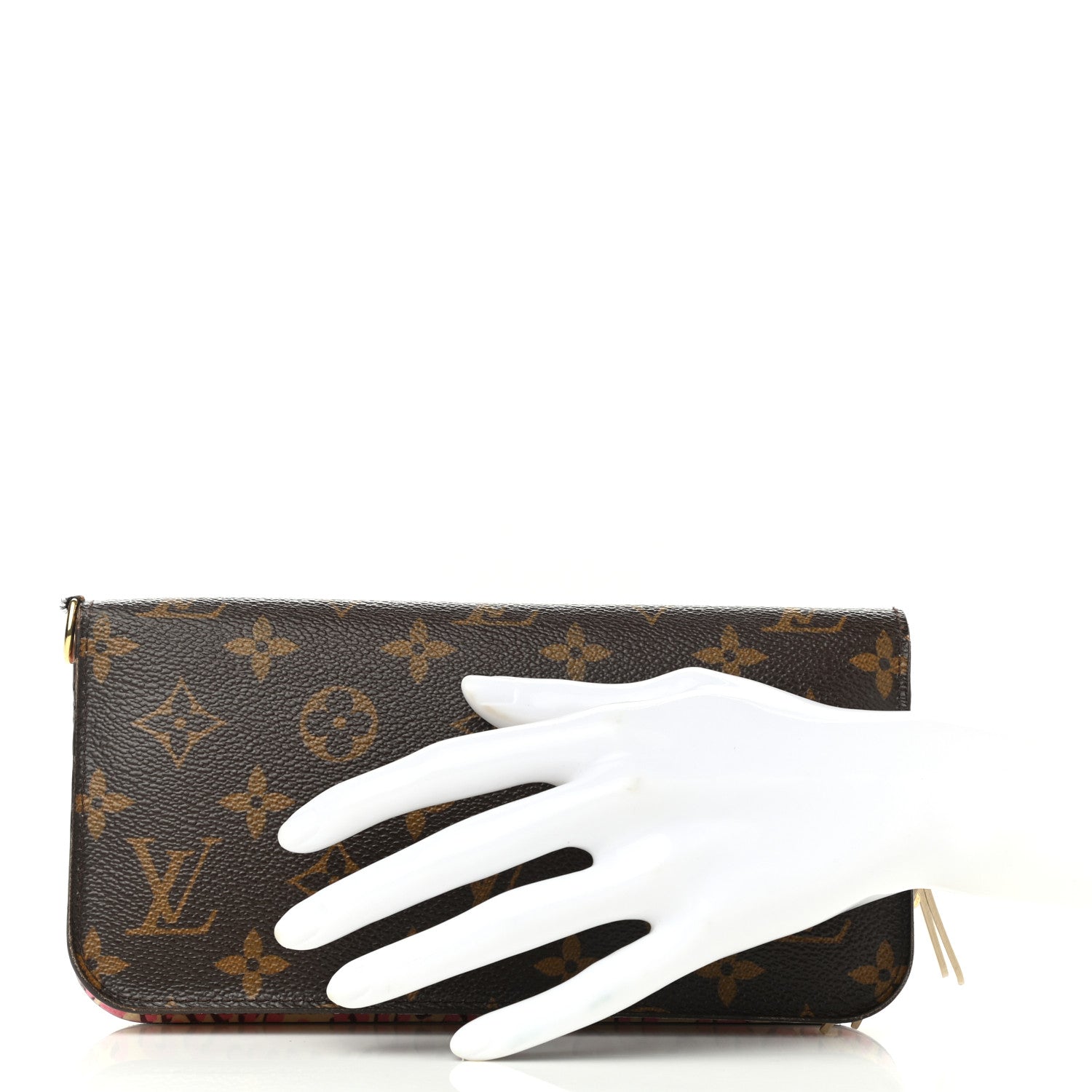 Louis Vuitton Monogram Leopard Insolite Wallet Blanc Corail 2 of 10