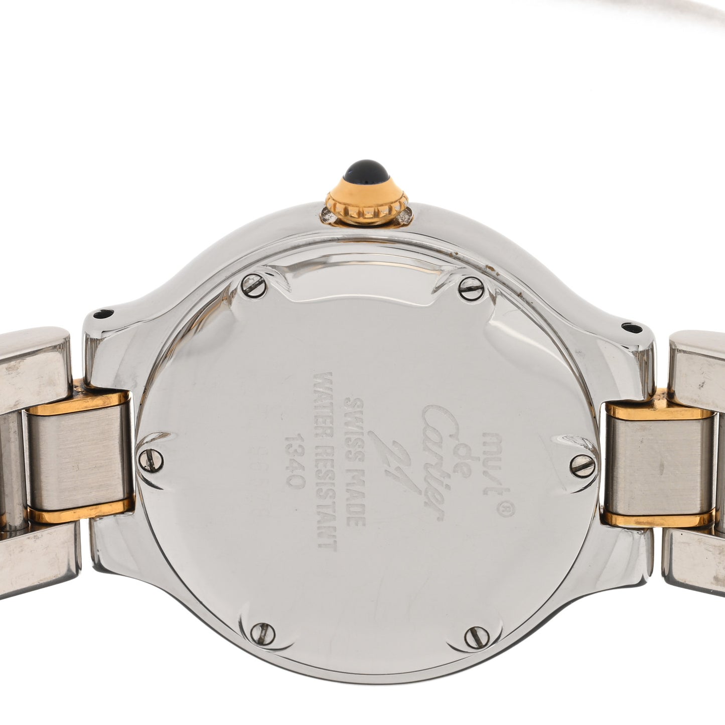 Stainless Steel 18K Yellow Gold 28mm Must De 21 Quartz Watch