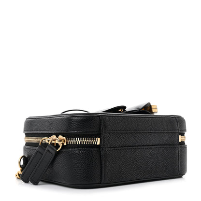 Chanel Caviar Quilted Small CC Filigree Vanity Case Black 4 of 11