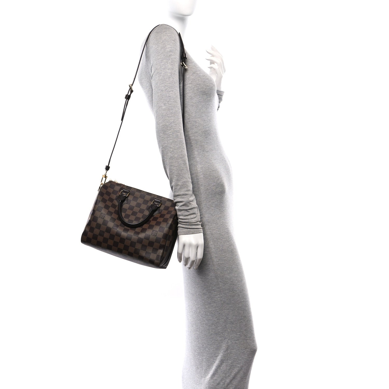 Louis Vuitton Damier Ebene Speedy Bandouliere 25 2 of 10