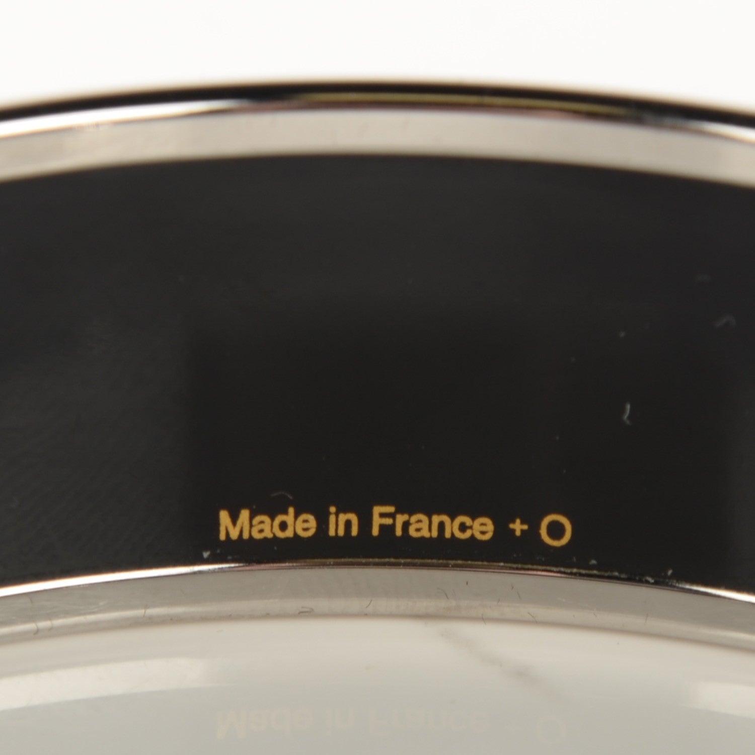 Hermes Enamel Wide Printed Capitales Bracelet 62 6 of 6
