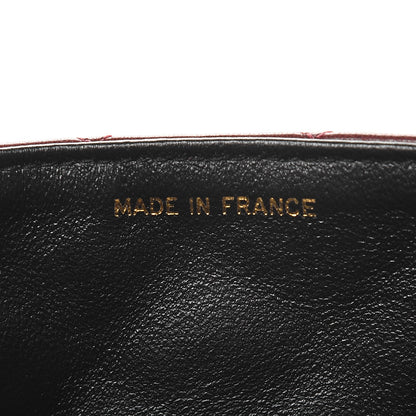 Chanel Lambskin Quilted Mini Square Flap Burgundy 8 of 11
