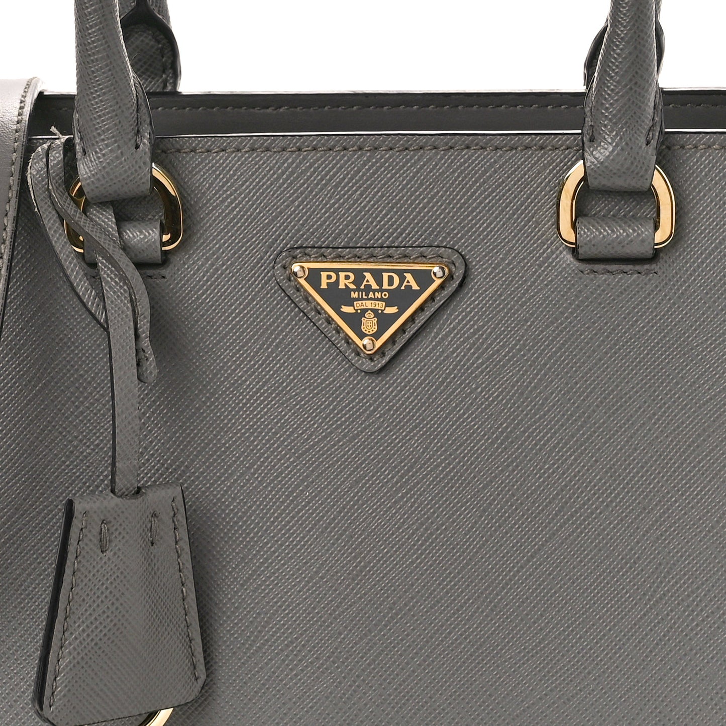 Saffiano Soft Calfskin Mini Zippered Tote Marmo