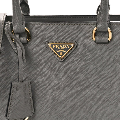 Prada Saffiano Soft Calfskin Mini Zippered Tote Marmo 8 of 12
