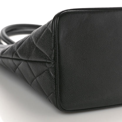 Chanel Caviar Quilted Medallion Tote Black 9 of 10