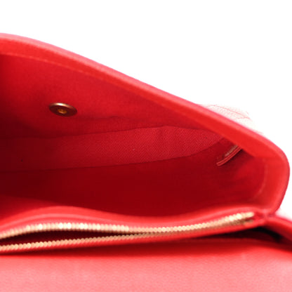 Chanel Caviar Diamond Stitched Small Top Handle Flap Red 5 of 10