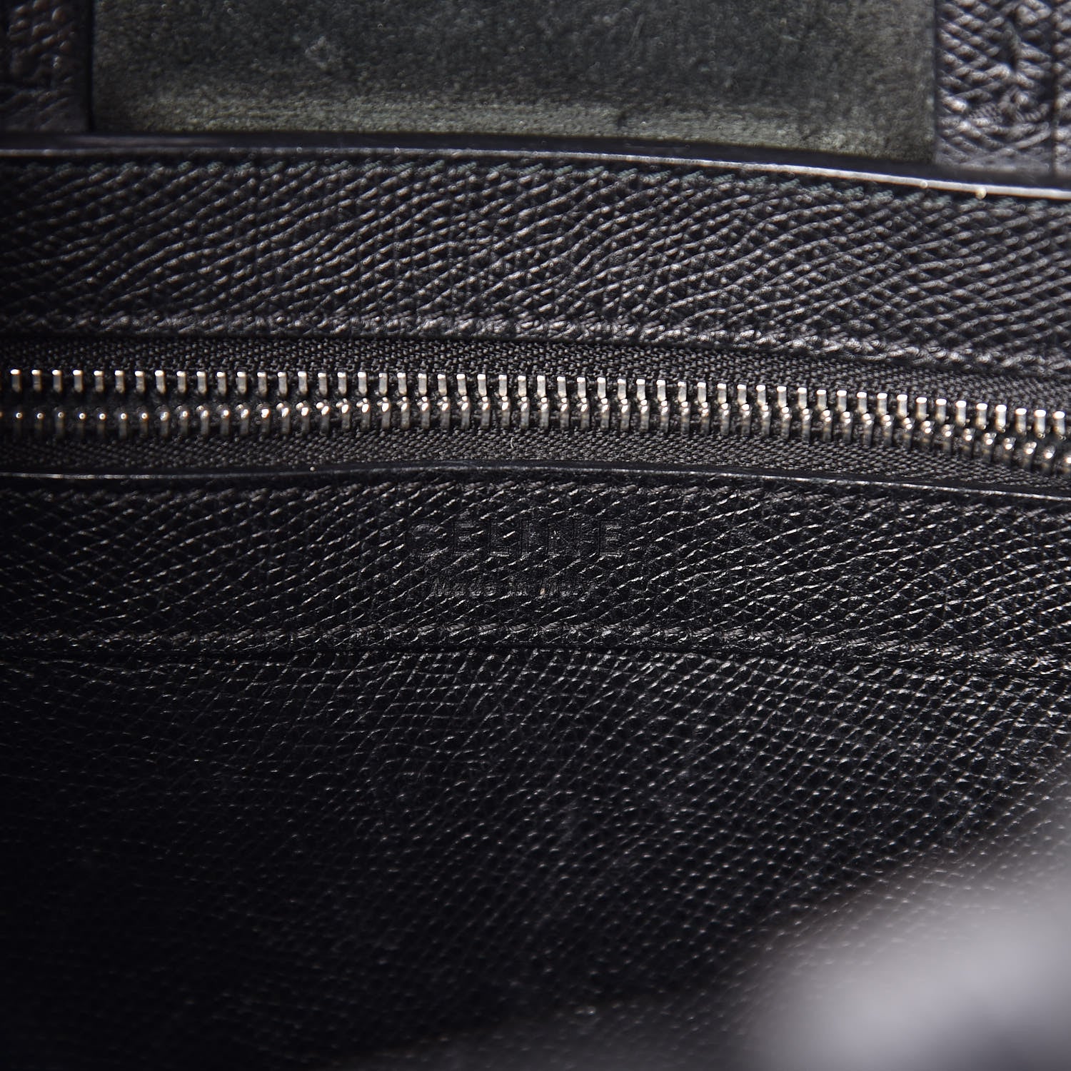 Celine Grained Calfskin Small Vertical Cabas Black 6 of 20