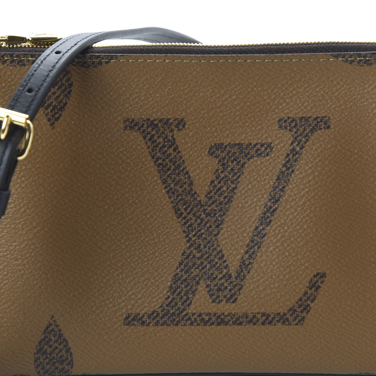 Reverse Monogram Giant Double Zip Pochette