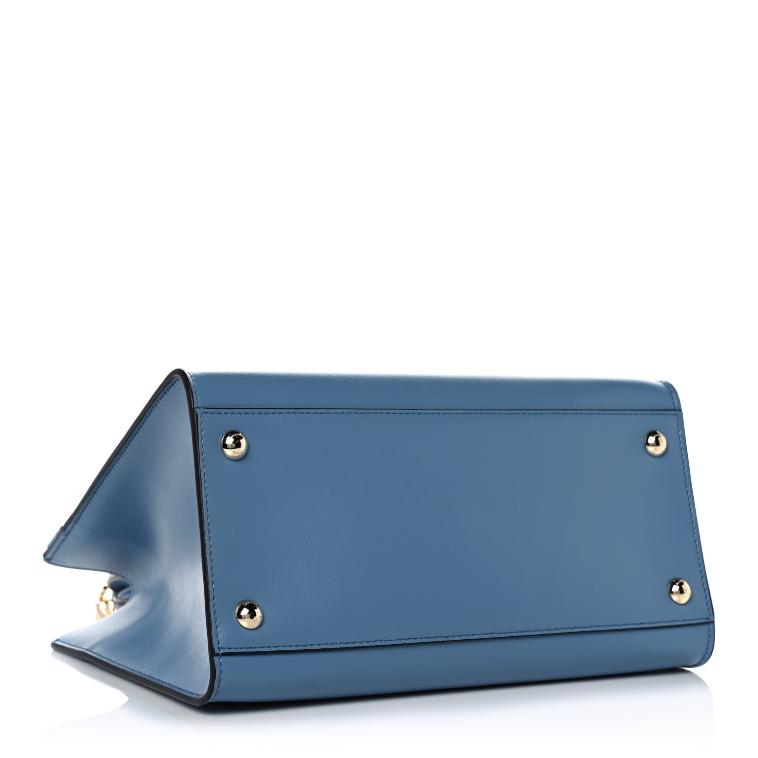 Salvatore Ferragamo Calfskin Medium Vara Bow Top Handle Tote Chambray 4 of 9