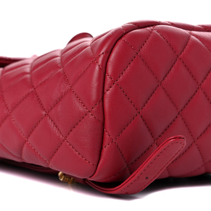 Chanel Calfskin Quilted Mini Urban Spirit Backpack Red 8 of 10