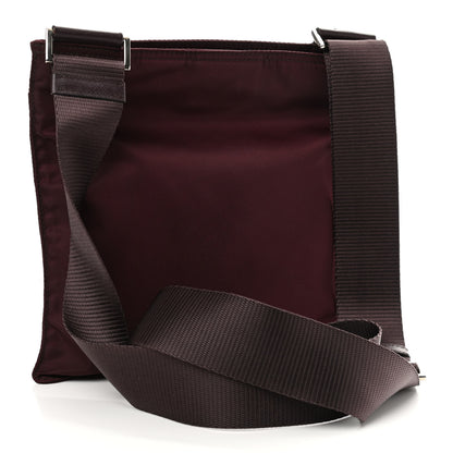 Prada Tessuto Nylon Small Flat Messenger Bag Granato 2 of 12