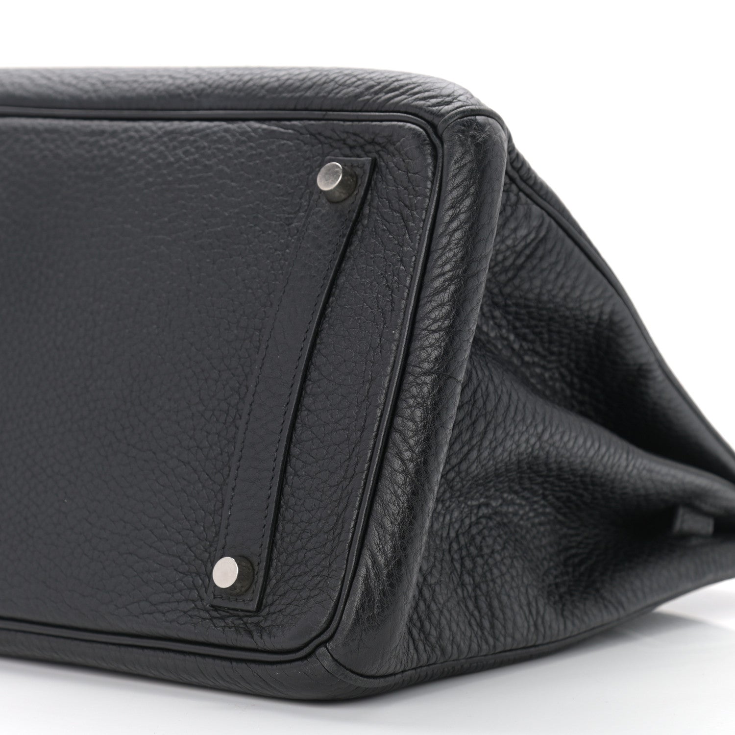 Hermes Taurillon Clemence Birkin 35 Black 10 of 14