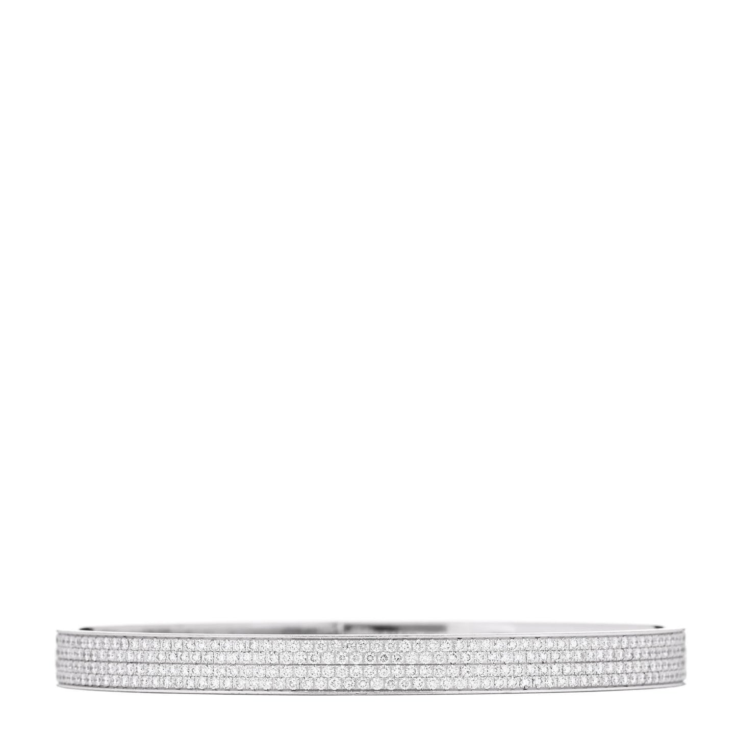 18K White Gold Diamond PM Kelly Full Pave Bracelet ST