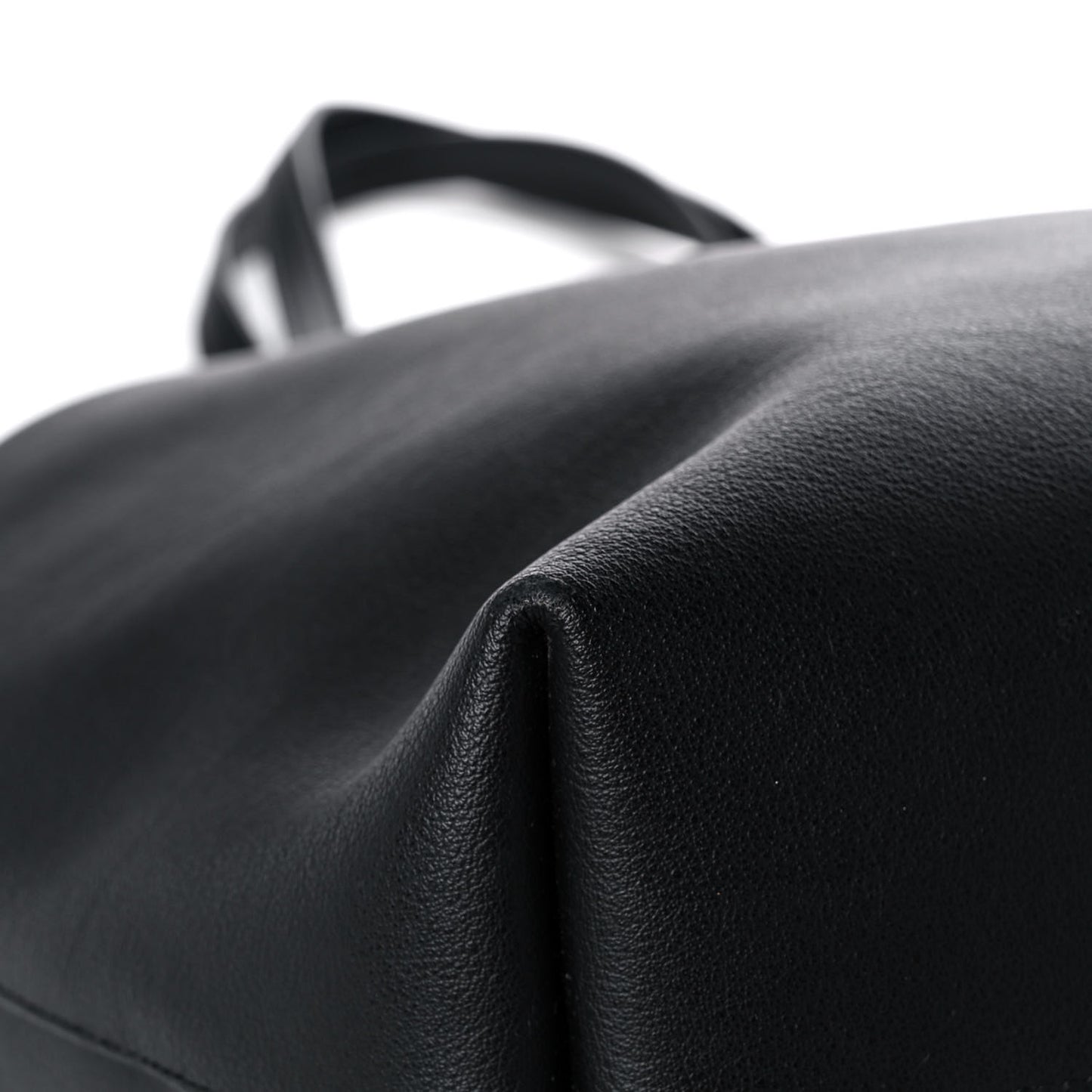 Calfskin Large Shopping Tote Black