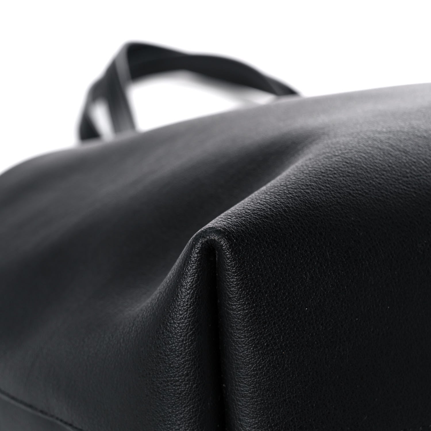 Saint Laurent Calfskin Large Shopping Tote Black 8 of 12