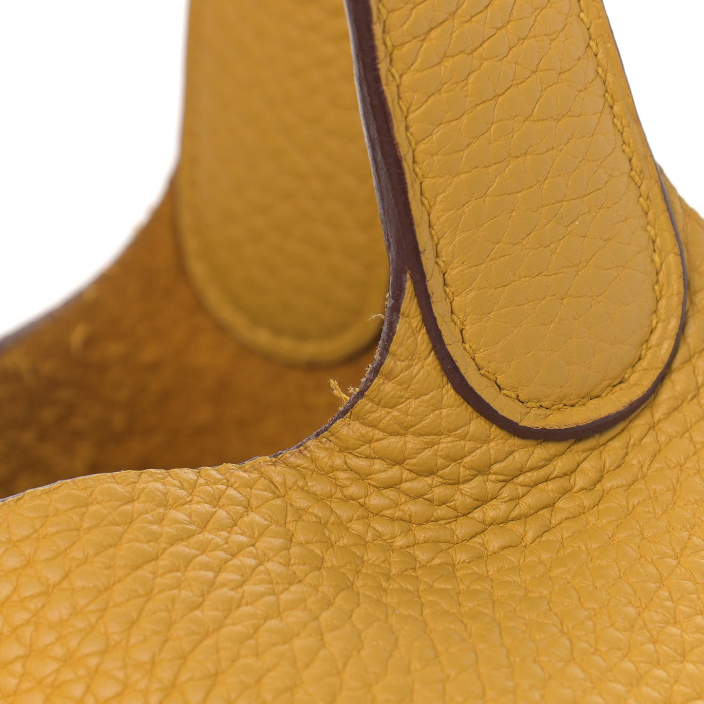Taurillon Clemence Picotin Lock 22 MM Jaune Ambre