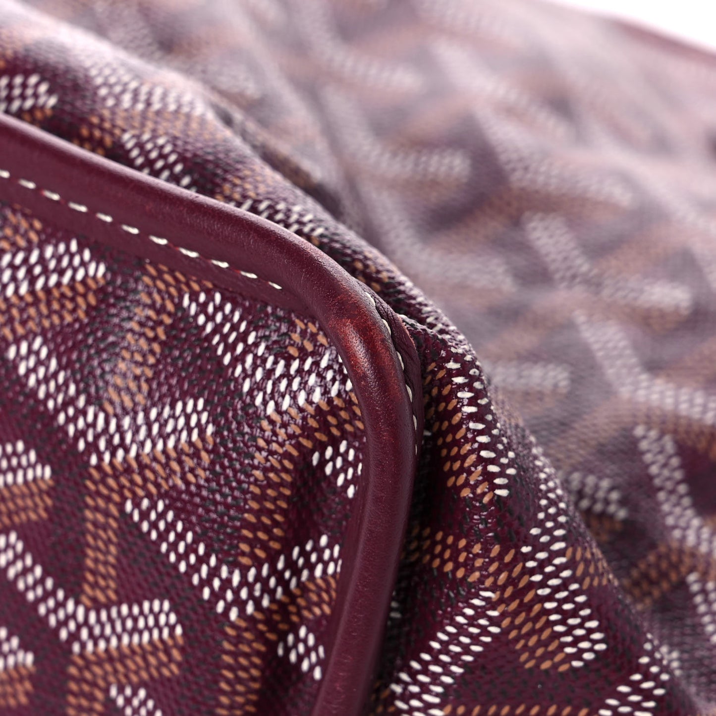 Goyardine Reversible Mini Anjou Burgundy