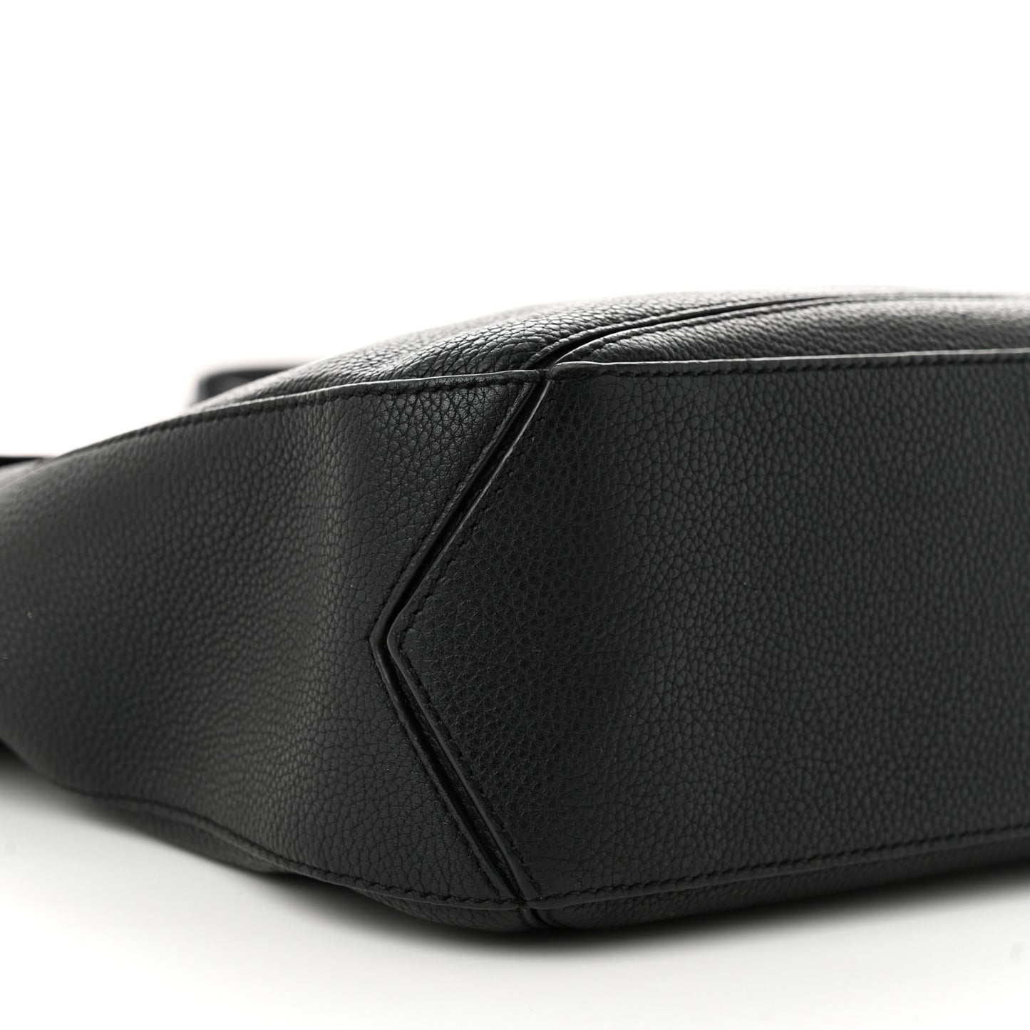 Calfskin Puzzle Messenger Bag Black