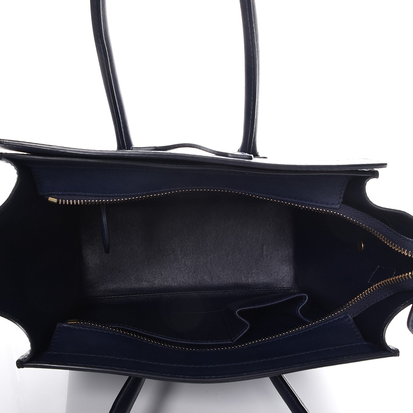 Smooth Calfskin Micro Luggage Navy Blue