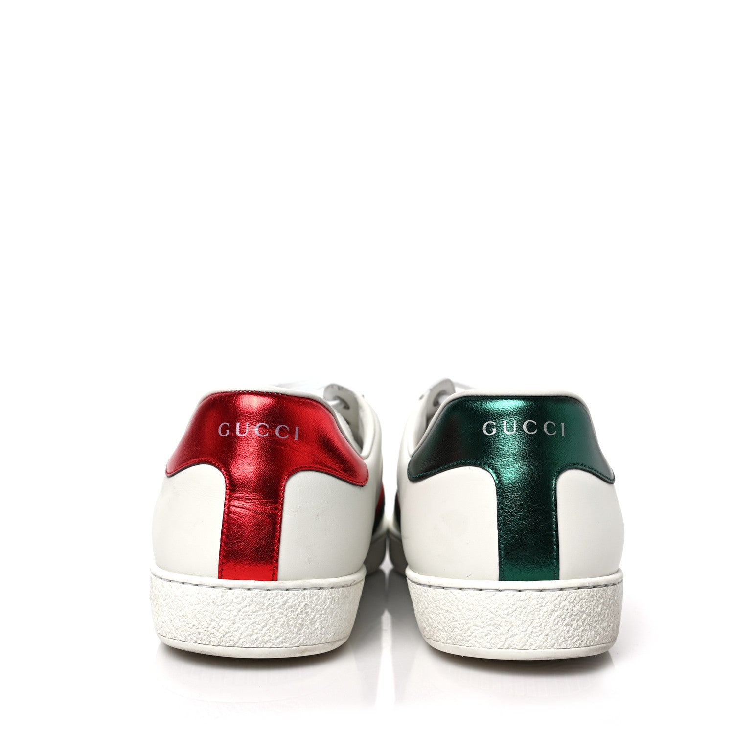 Gucci Calfskin Web Bosco Embroidered Mens Ace Sneakers 11 White Green 5 of 10