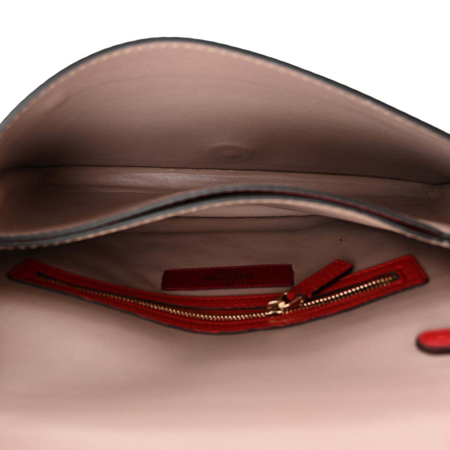 Valentino Garavani Nappa Rockstud Wristlet Clutch Rosso Valentino 5 of 13