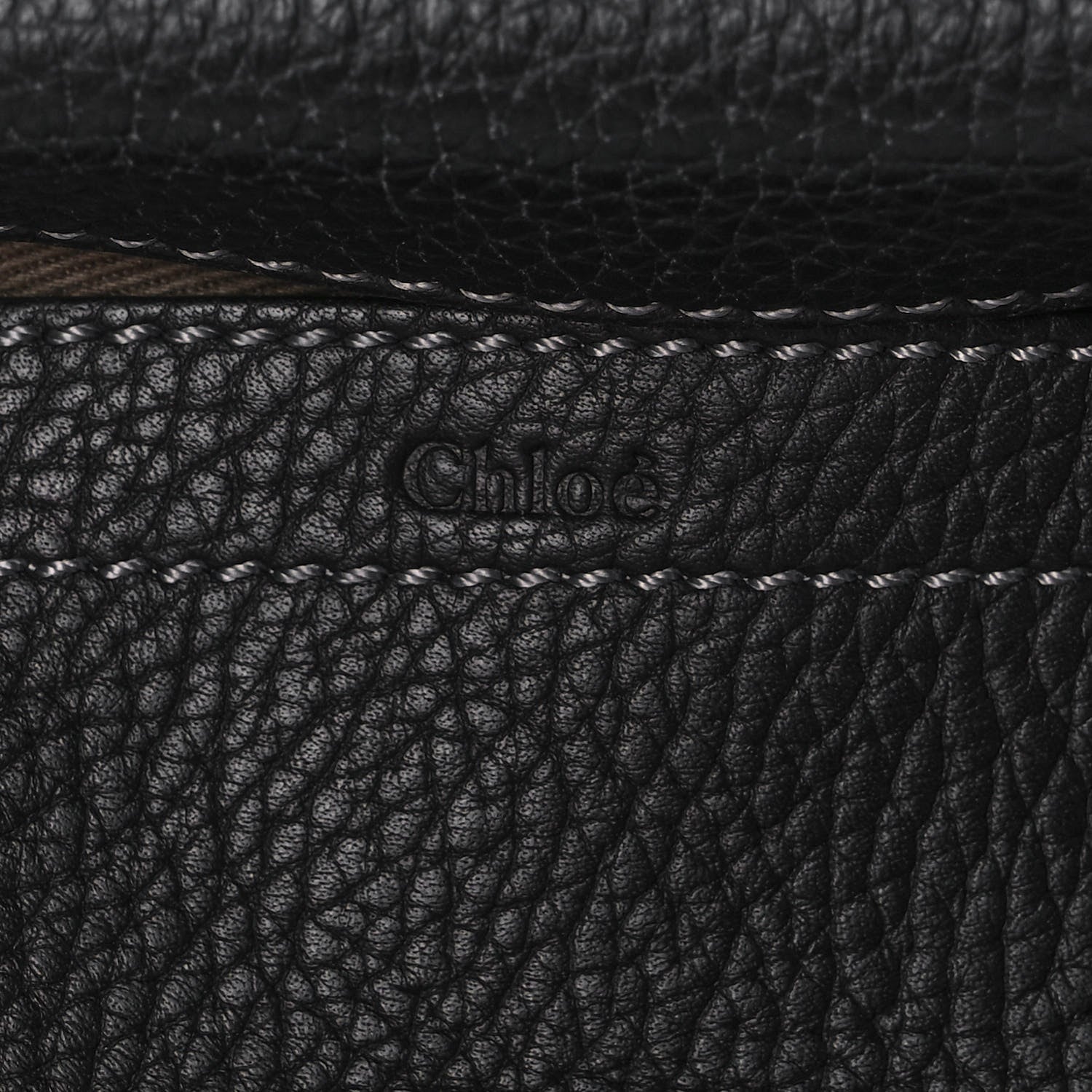 Chloe Calfskin Mini Marcie Round Crossbody Bag Black 6 of 10
