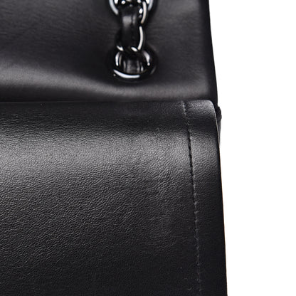 Chanel Lambskin Chevron Quilted Jumbo Double Flap So Black 15 of 18