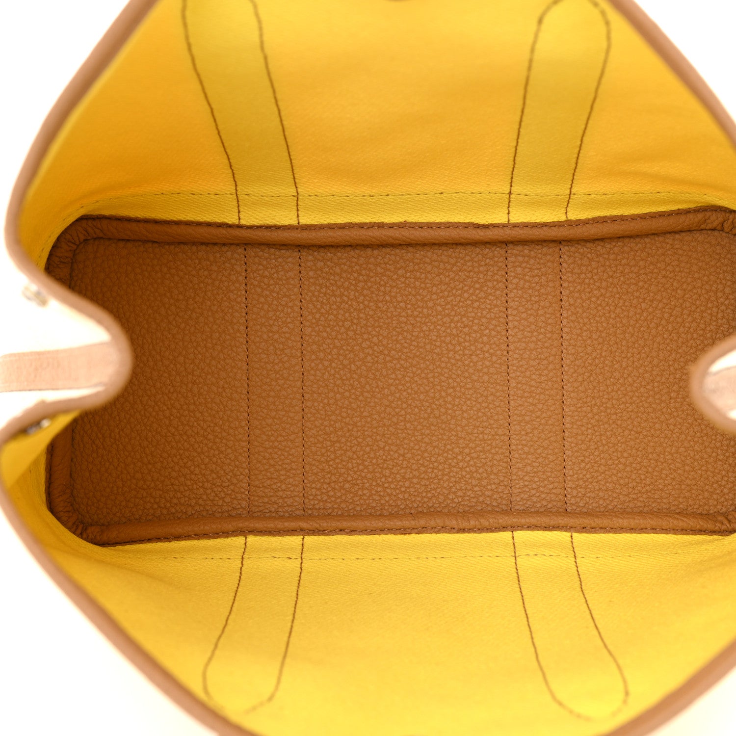 Hermes Twill H Negonda Garden Party 30 TPM Ecru Jaune De Naples