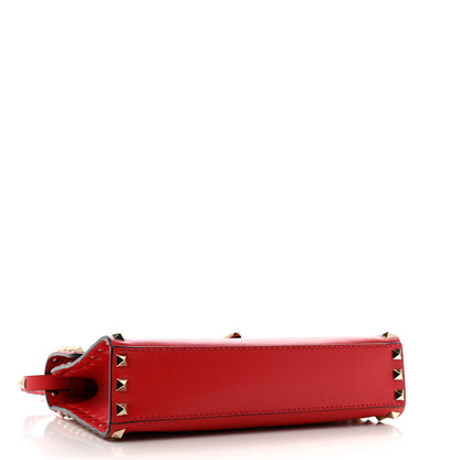 Valentino Garavani Vitello Medium Rockstud Flip Lock Crossbody Bag Rosso Valentino 4 of 9