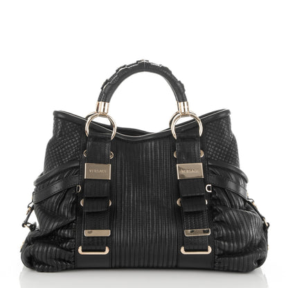 Versace Nappa Quilted Tote Black 1 of 6