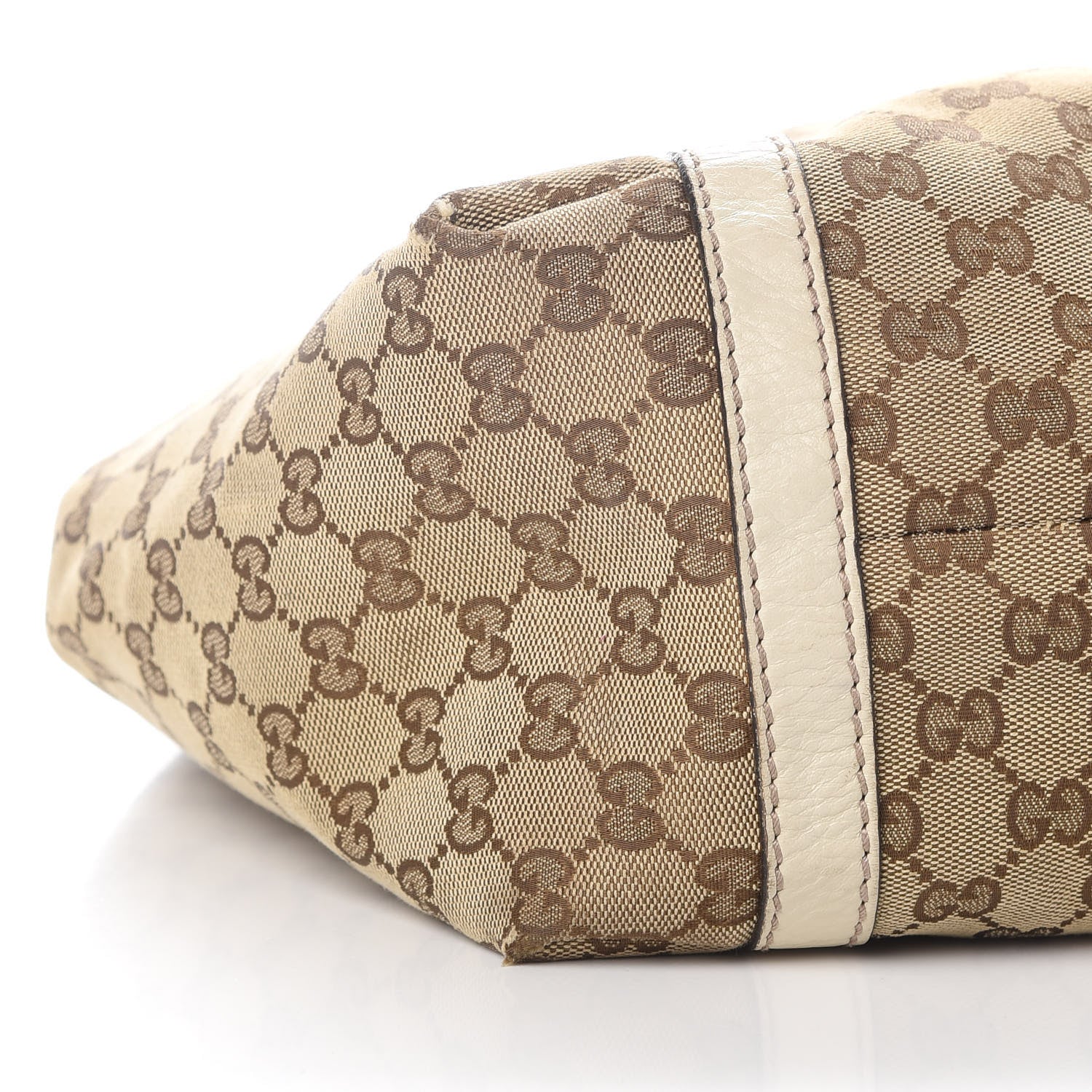 Gucci Monogram Medium New Ladies Web Tote Off White 7 of 11