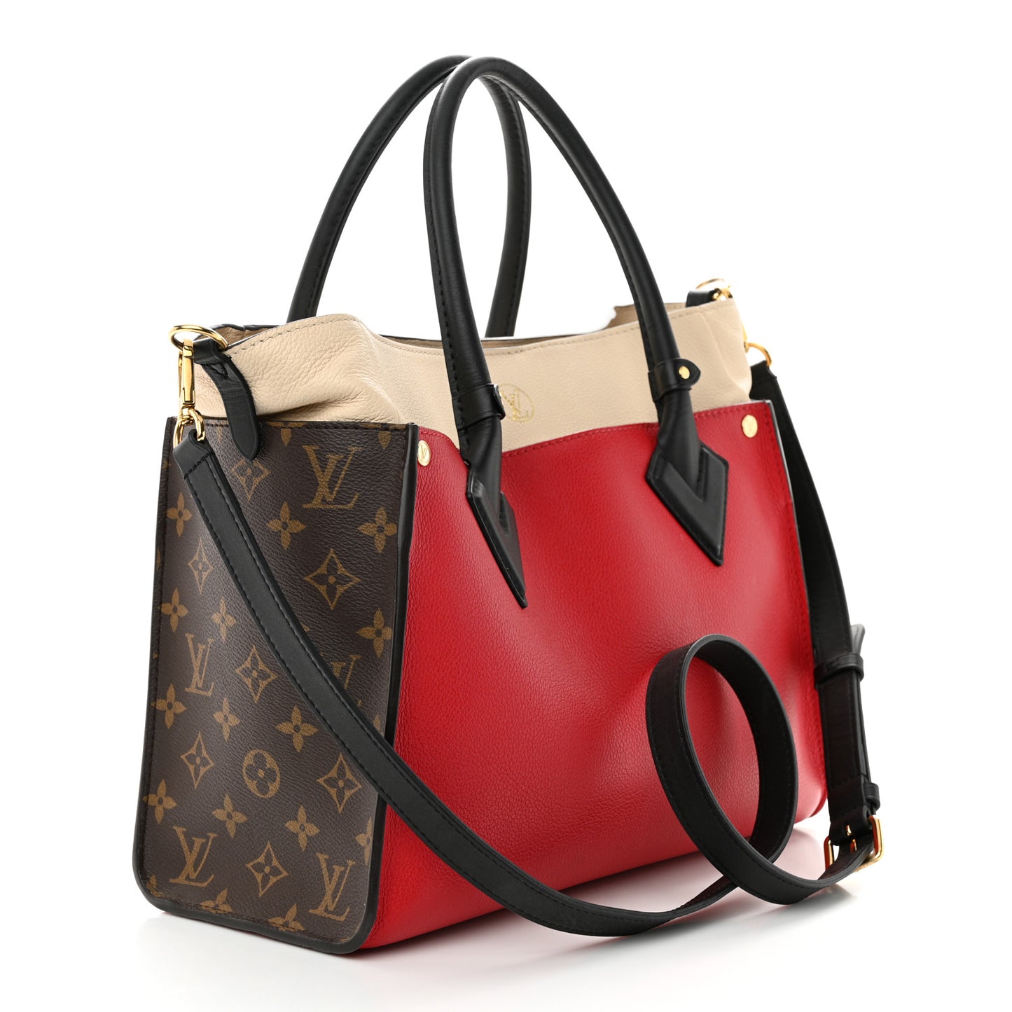 Calfskin Monogram On My Side Pirate Red